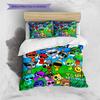 Custom Name Sprunki Characters Gathering Bedding,Quilt Set Quilt Cover Pillowcase Home Birthday Gift (1 * Duvet Cover + 2 * Pillowcase, Without Core)
