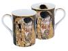 Kubek Porcelanowy Gustav Klimt Pocałunek Czarny Classic New Prezent