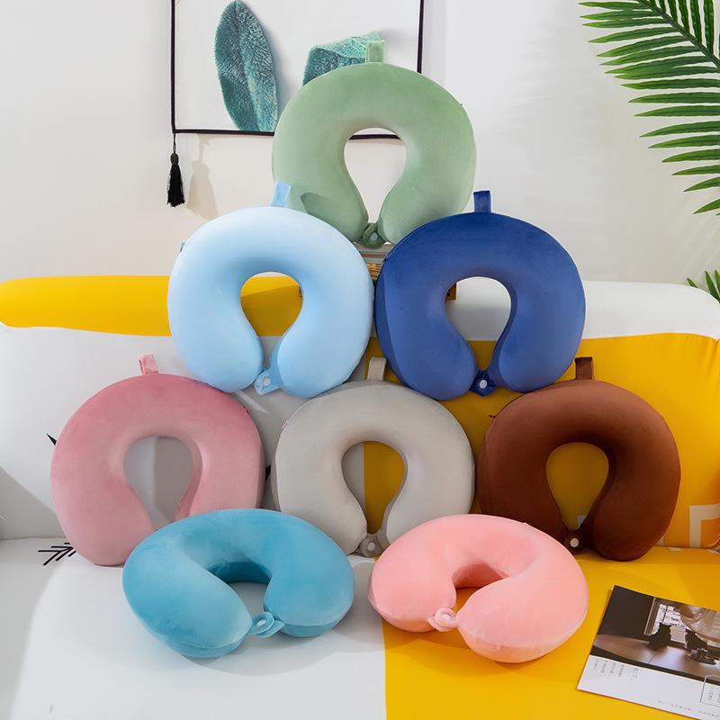 U-Shaped Travel Neck Pillow - Cervical Spine Support for Car, Nap, and Sleeping