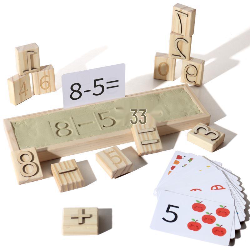 Educational Sand Printing Game: Letters & Numbers for Ages 1-3, Phonics & Spelling Toy