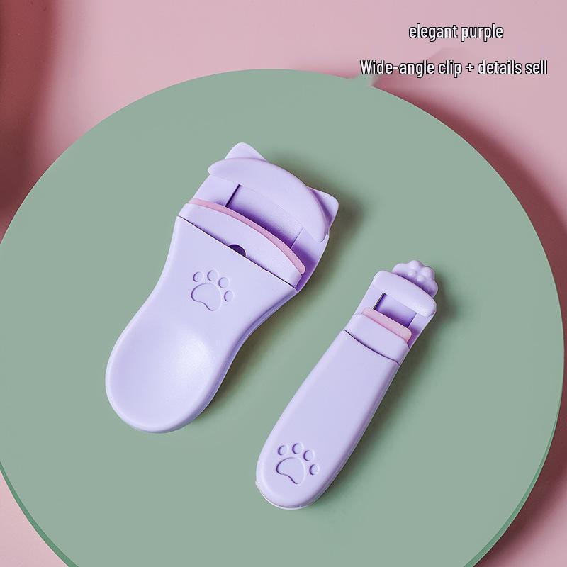 Kelly Cat Paw Eyelash Curler Set for Long-Lasting Natural Curl - Beginner-Friendly Partial Sectional Clip