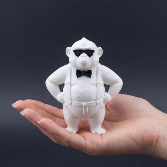Sunglasses Gorilla Collectible Figurine 3D Printed Funny Cool Monkey Statue Novelty Animal Desktop Ornament for Home Office Decor