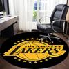 1pcBasketball Team Lakers Office Round Area Rug, Indoor Mat Suitable For Office, Bedroom Living Room Home Decor, Room Deco,  Offic A0928138