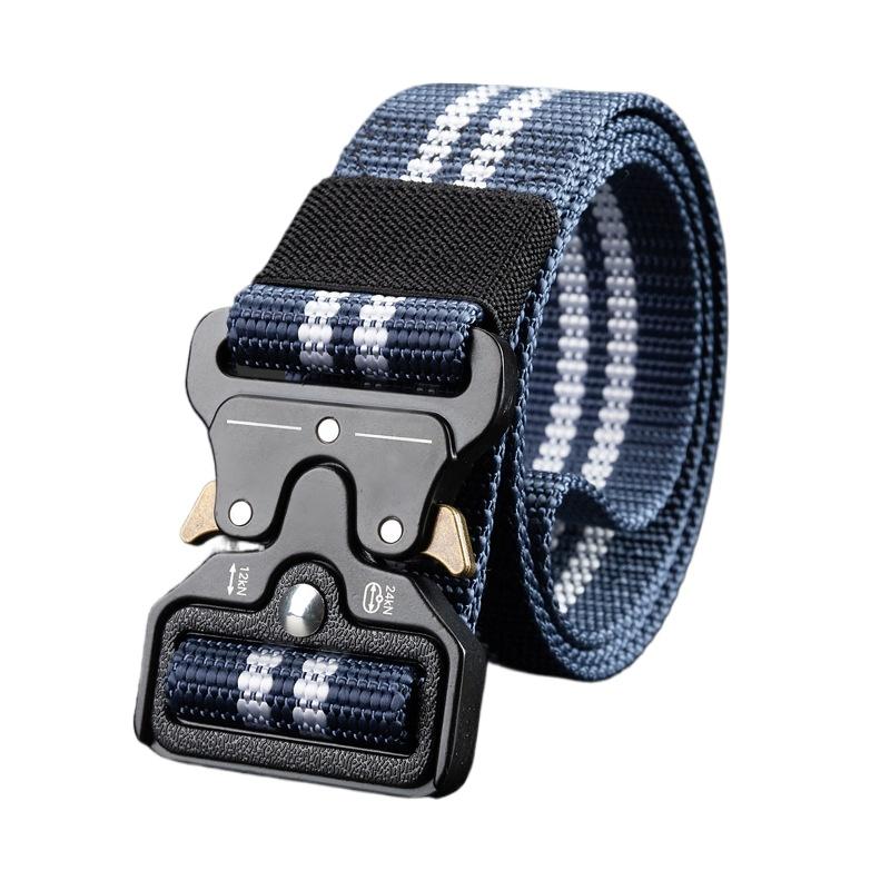 Men's Belt Metal Buckle Outdoor Hunting Multi Function Tactical Belt Combat Survival Marine Corps Canvas Nylon Women Sport Belt