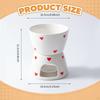 Cheese Fondue Pot Chocolate Melter Cookware Melting Mug Melt with 1 Fork Tea Light for