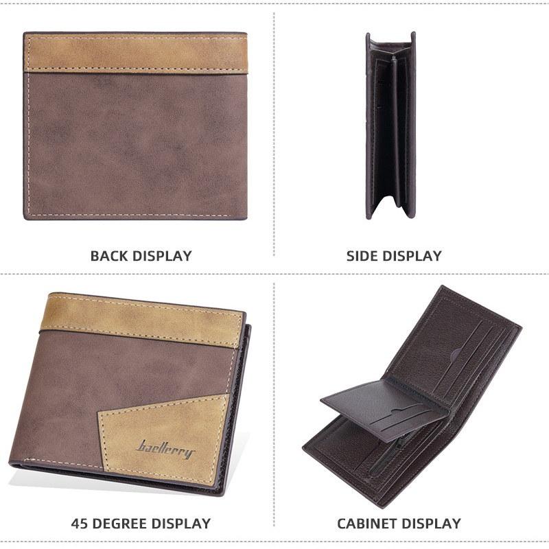 Baellerry Peněženky s ochranou proti RFID pro muže, držitel na vizitky, módní pánská peněženka