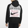 Nike Ropa Deportiva Swoosh Chaqueta Windrunner Con Logo Tejido Hombre Ropa Exterior Negro CJ4889-011