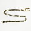 2Pcs Men Pocket Watch Chain Heavy Duty Lightweight Vintage Alloy Clip-on Pocket Watch Chain Fashion Jewelry Replacement Accessory