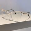Oversized Cat Eye Eyeglasses Fashion Vintage Blue Light Blocking Eyewear  Trendy Non-prescription Glasses for Women