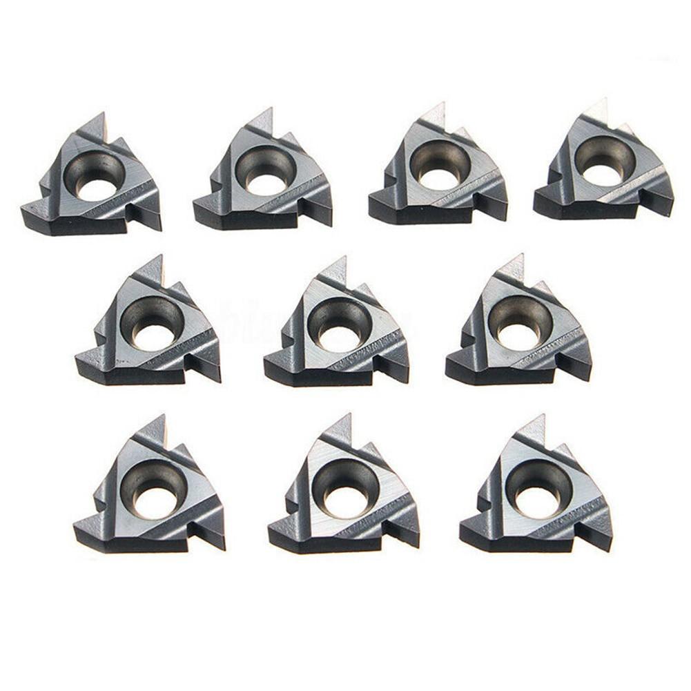 10Pcs 6mm 16ER AG55 Carbide Threading Inserts CNC Lathe Turning Blade Tool