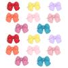 16pcs Multicolor Pet Hair Clip Soft Fabric Cat Hair Accessory Easy Wear Puppy Hair Bow  Pet Styling