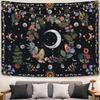 Golden Ginko Tapestry Nature Style Tapestry for Bedroom Celestial Starry Sky Tapestries Wall Hanging Aesthetic Room Decor Full