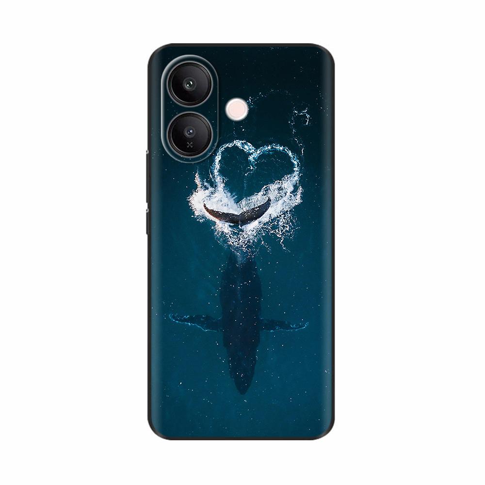 For Vivo V60 Lite Case Case Sweet Love Heart Flower Soft Silicone TPU Cover For Vivo V60 Lite 4G 5G Phone Cases Protective Coque