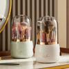Transparent 360° Rotating Brushes Holder Large Capacity Makeup Brush Storage Tube  Storage Tube