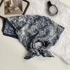 70 double-sided silk scarf, small square scarf, scarf, white rose linen silk scarf, new high-end scarf, shawl cover.