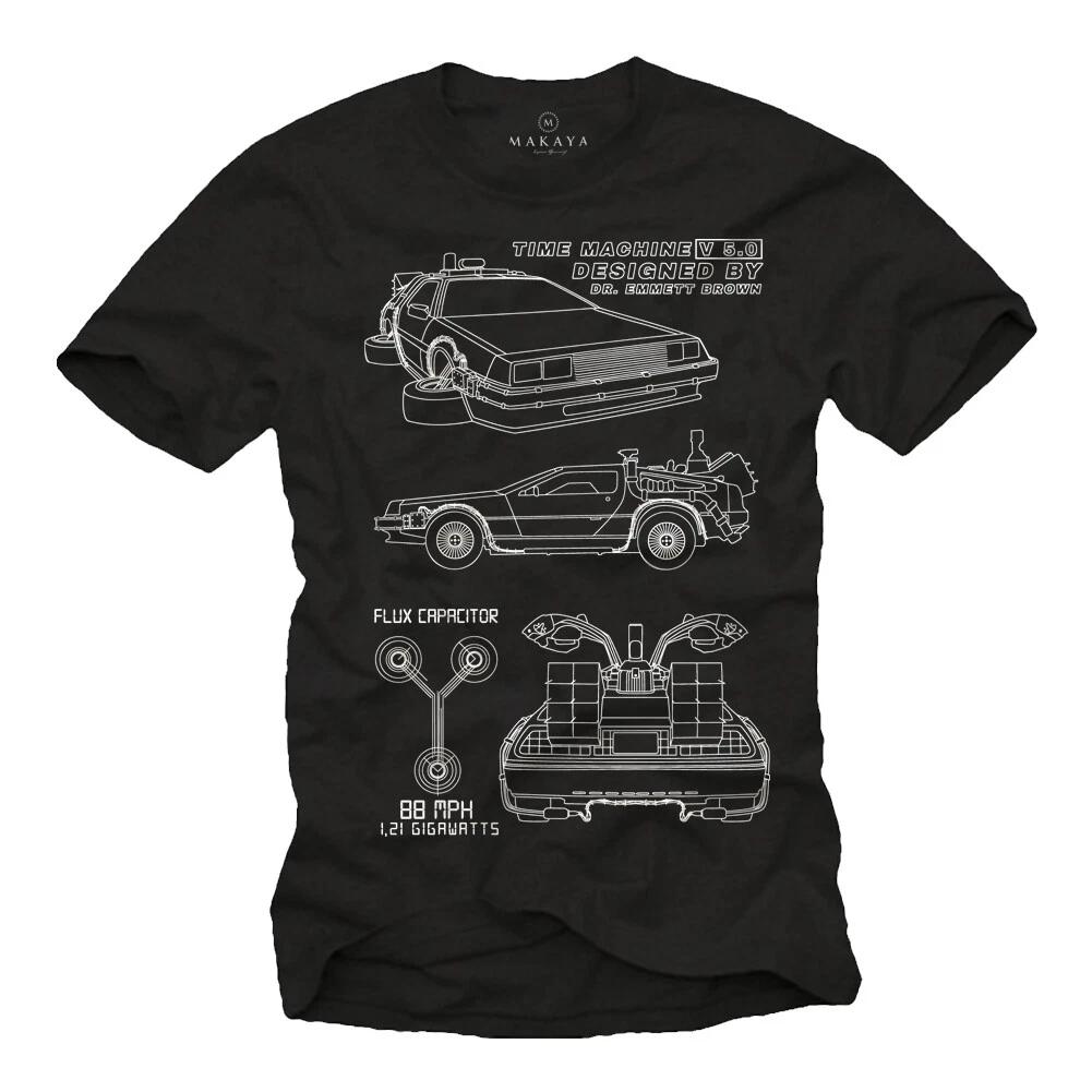 Future Delorean Back to Geek Gamer Nerd Sheldon Mens T-Shirt- 3XL
