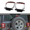 Carbon Fiber Rear Taillight Lamp Decor Cover Trim For Jeep Wrangler JL JLU 2018+