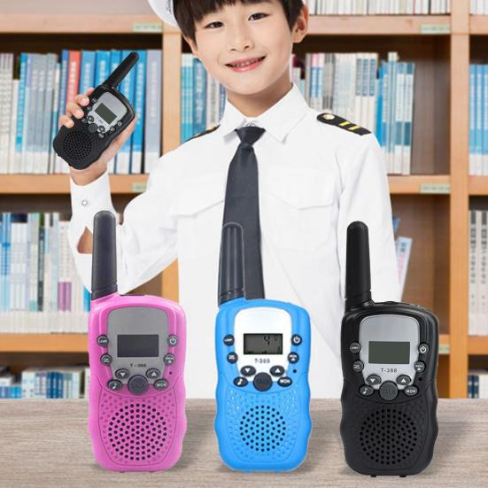 2Pcs BF-T3 Walkie Talkie Mini Portable Long Range Two Way Radio Kids Birthday