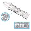 Reusable Clear Penis Extension Sleeve Girth Enhancer Delay Ejaculation Sex Toy
