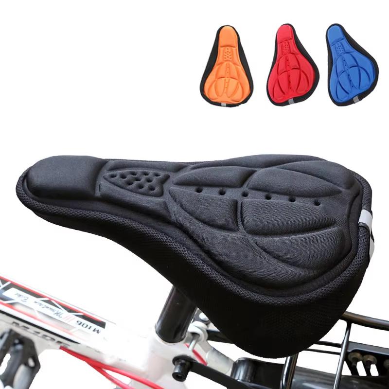 Mountain Bike 3d Saddle Cover Sponge Foam Seat Cushion Silicone Bicycle Seat Cushion Accessories Bicycle Seat Cover