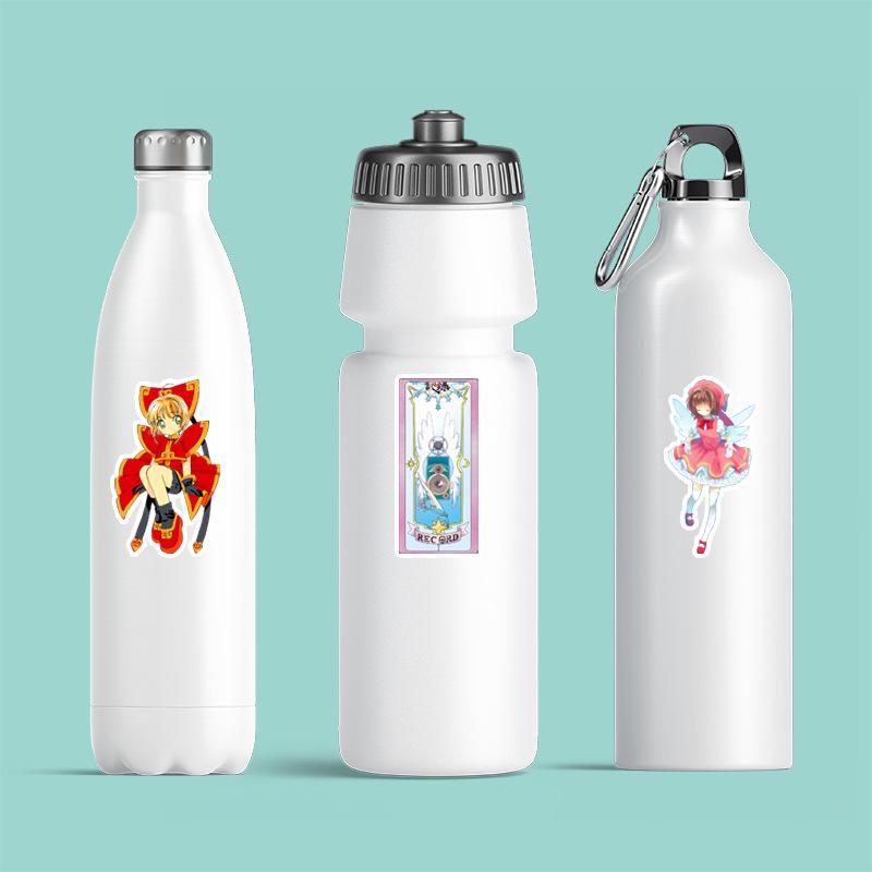 50 Mocha Sakura Cartoon-Aufkleber: Wasserdichter Koffer & Notizbuch DIY-Dekor