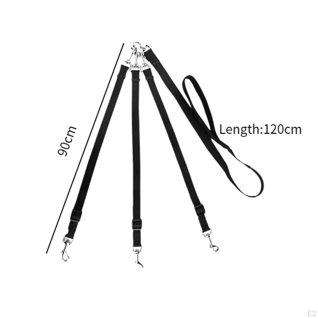 3 in 1 Dog Leash Detachable Belt, Sturdy, Adjustable,Triple for Large Medium Small