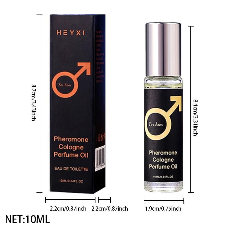 Women's Pheromone Rose Citrus Rollerball Perfume - Long-lasting, Alcohol-Free Fragrance