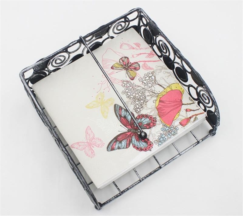 20Pcs/Pack Butterfly Flower Decoupage Paper Napkins Vintage Tissues Party Tableware Wedding Xmas Festival Supplies