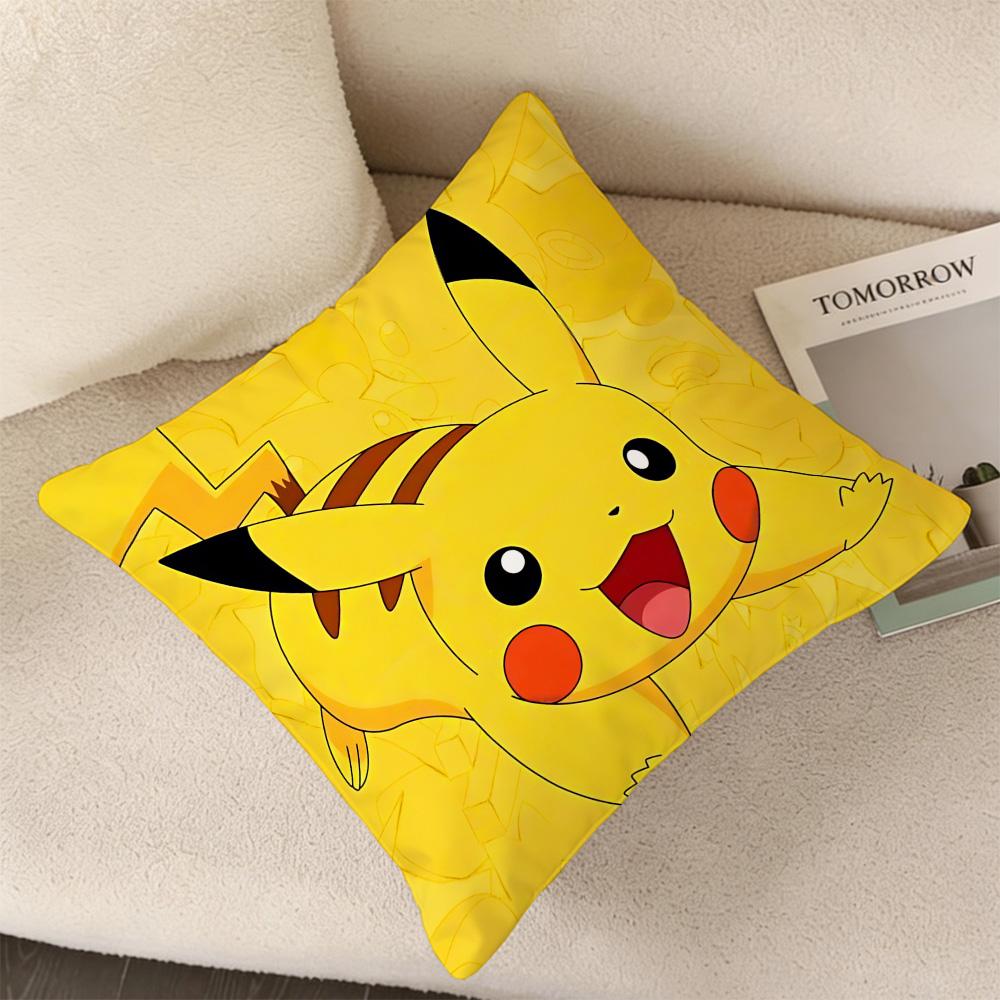 P-Pika Q-Chu Pillow Cases Decorative Pillowcase Home Decorations Ornamental Pillows For Living Room Cushions Cover Covers Sofa