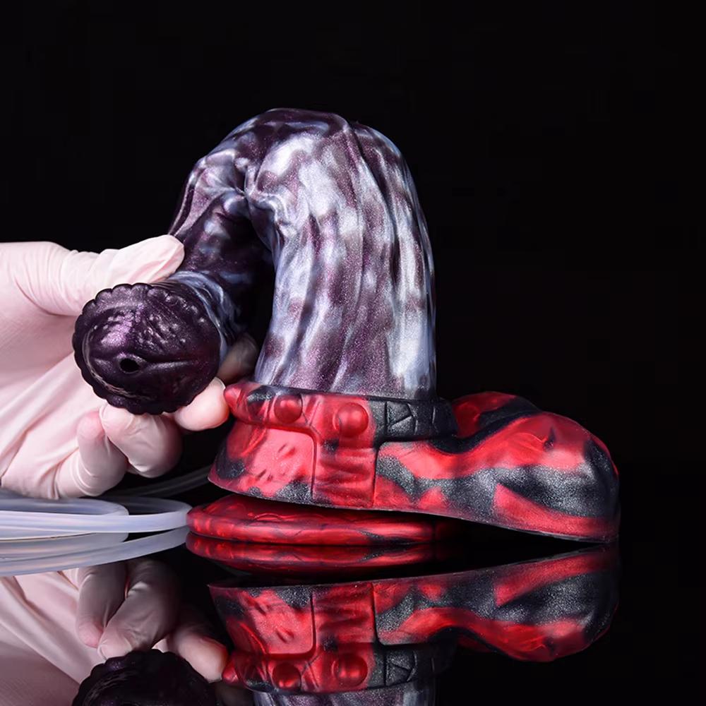 Horse Squirting Dildo Anal Plug Silicone Ejaculation Penis Fantasy Sex Toys for Women Men BDSM G-spot Prostate Massage Large-sized Dildos Masturbator