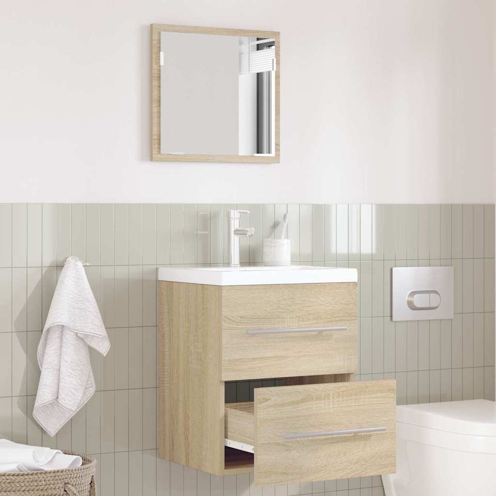 Bathroom Furniture Set with Drawers Brown 41 X 38.5 X 48 Cm