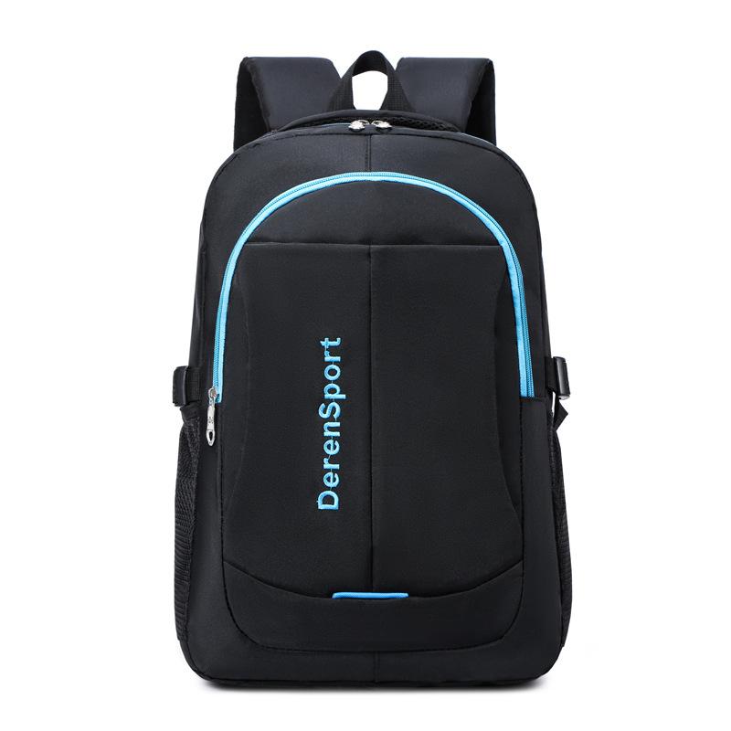 Schoolbag Business Sports Backpack Urban Leisure Large Capacity Student Backpack Men's Classic Black Backpack