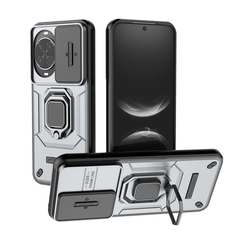 Magnetický držák prstenu Nárazuvzdorné pancéřové pouzdro na telefon Pro Huawei Nova 14 Pro Nova14 Ultra 5G Posuvný kryt pro ochranu fotoaparátu