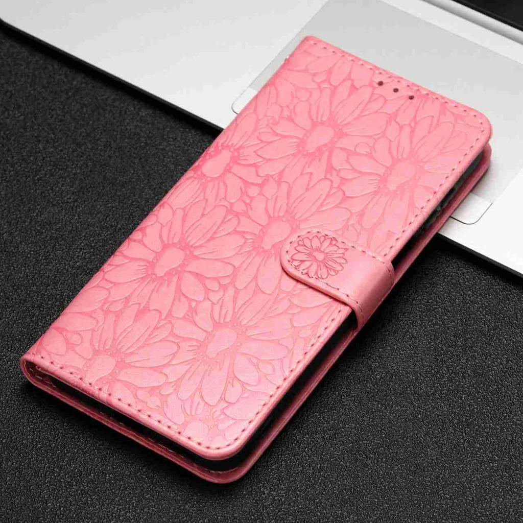 10-Color Daisy Embossed Flip Card Case for Infinix Smart 8/itel A70/Tecno Spark 20,Pop 7,Pop 8,Pova 5,Pova Neo 2,Pova Neo 3,Spark Go 2023...