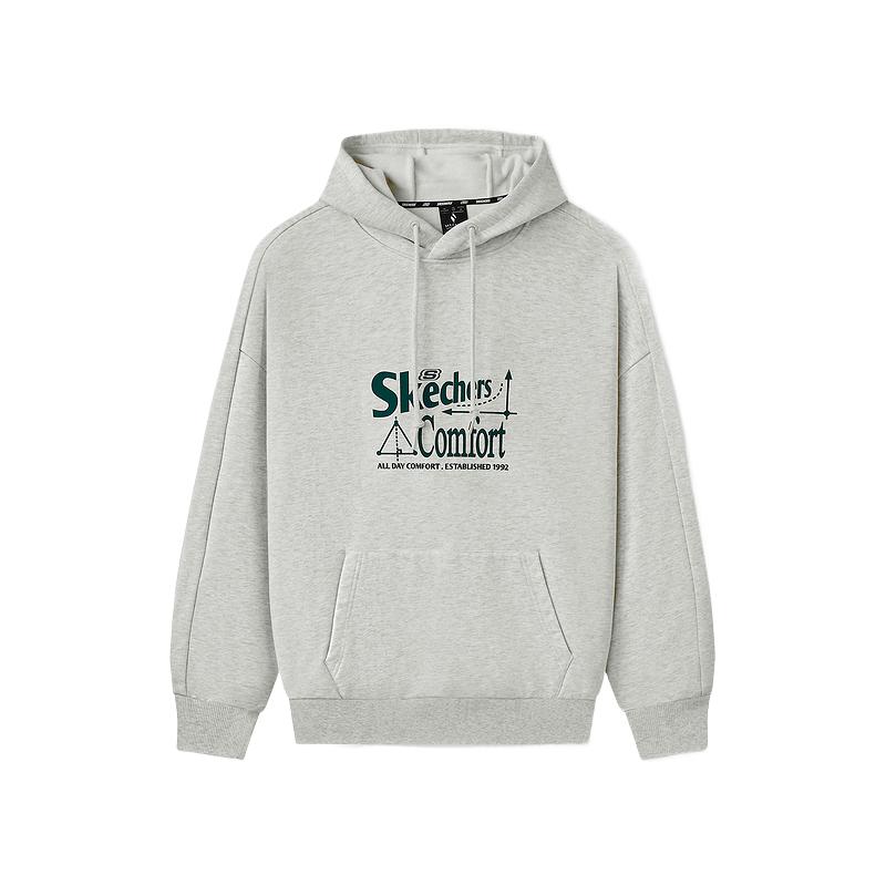 Skechers Sport Alliance Series Letter Hooded Comfortable Personalized Sweatshirt Men sweatshirt L325M045-0248 S