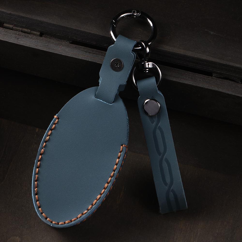 5 7 Bottons Car Key Fob Case Cover Keychain for Hyundai Grandeur GN7 Kona Ev 2023 Lonic 6 Elantra 2023-2025 Leather Accessories