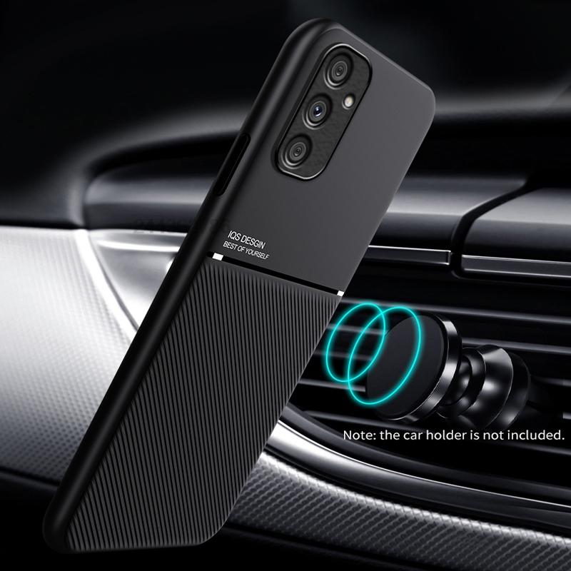 Wbudowane Etui z Magnetycznym Mocowaniem Do Samsung Galaxy A34 5G Minimalistyczne Etui Chroniące Aparat Tylna Pokrywa Jak Skóra Etui Dotykowe
