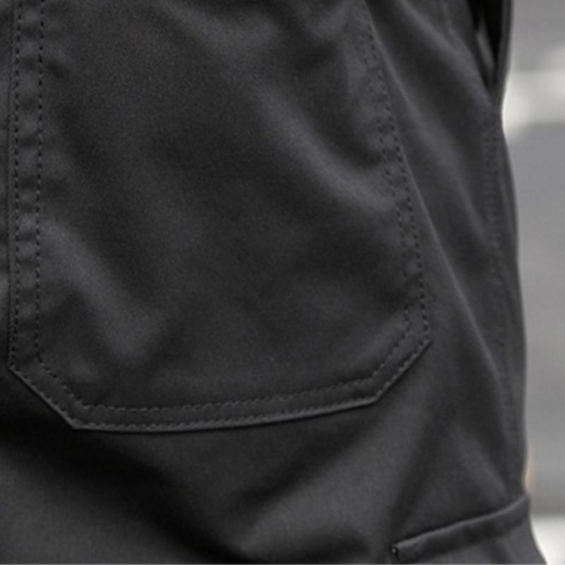 2025 Men Summer New Casual Pants Drawstring Multi-Pocket Work Pants