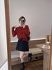Women's High Waist A-Line Wool Skirt - Plain, Slim Fit, Versatile Midi for Spring, Autumn, Winter