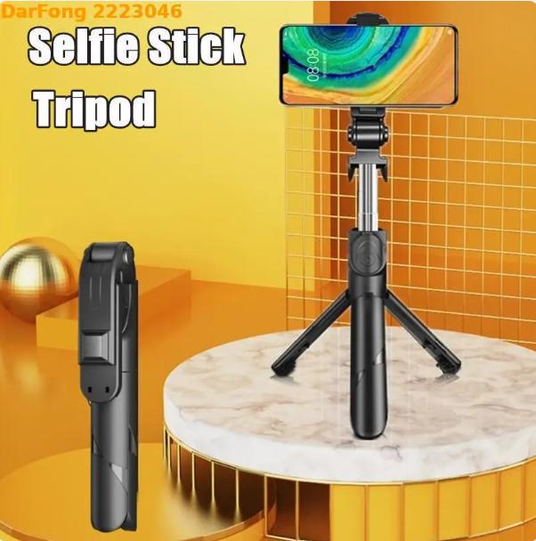 2024 New Selfie Stick Tripod For Android Huawei Xiaomi IOS TikTok Extended Bluetooth With Remote Shutter Foldable Phone Holder