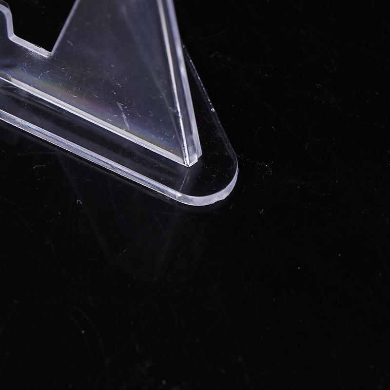 10Pcs Clear Acrylic Coin Display Stand Holders Small Easel Rack Trading Card Holder Support For Kpop Idol Card Organizer