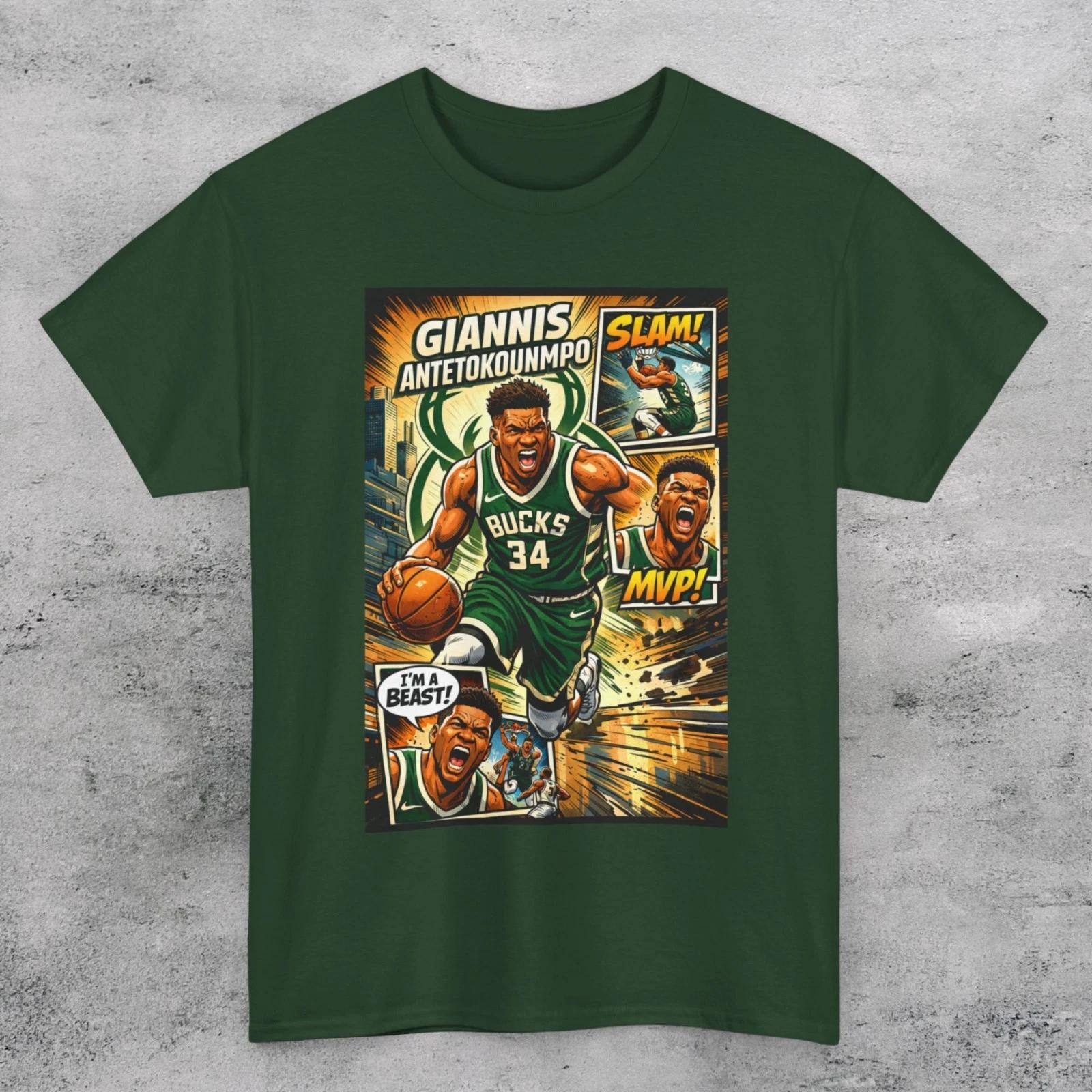 Giannis Antetokounmpo Unisex T Shirt Bucks Tee XL