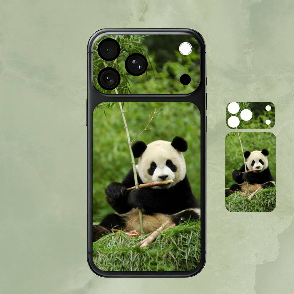 

Милая Однотонная Наклейка-Кожа Панды для iPhone17 Pro Max Mini Задняя Пленка Покрытие Обертка Защитная Пленка для Экрана Защита от Царапин Прочная Наклейка iPhone17promax
