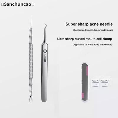 New Acne Blackhead Removal Needles Pimples Blackhead Clip Tweezers Beauty Artifact Blemish Extractor Remover Needle Tool