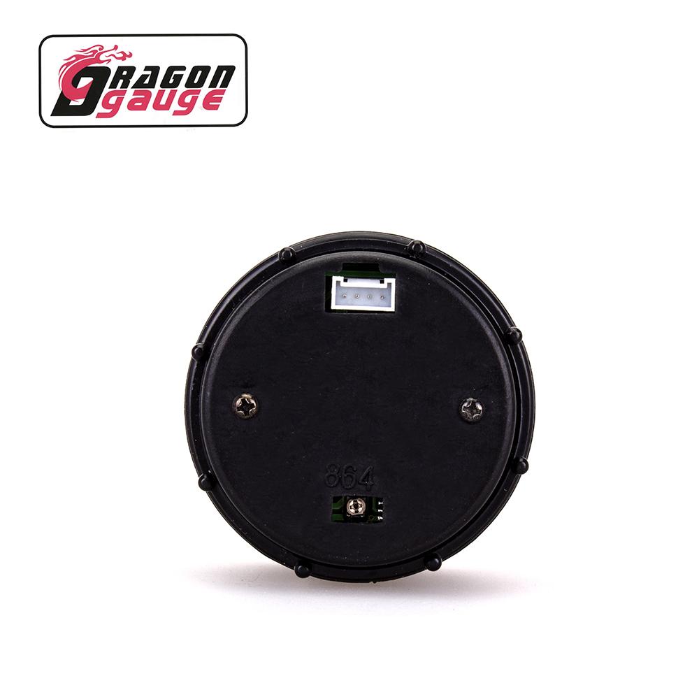 Dragon 52mm Auto 7 Farben LED Doppelanzeige Ladedruck Wassertemperatur Öltemperatur Druckanzeige Volt Luft-Kraftstoff-Verhältnis EGT Gas Drehzahlmesser RPM Anzeige