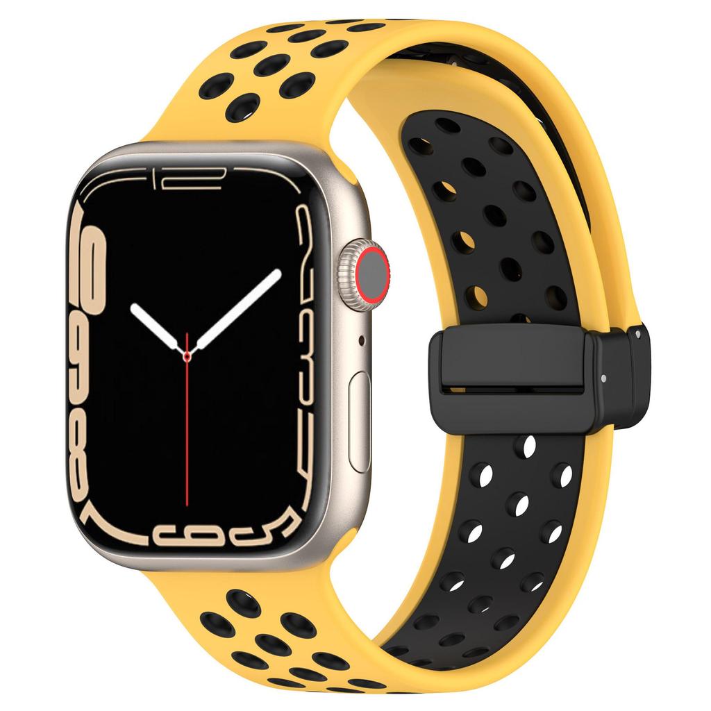 Cinturino Magnetico in Silicone per Apple Watch band 44mm 40mm 45mm 41mm 46mm 42mm Braccialetto Sportivo iWatch Series11 10 9 8 7 6 Ultra 2 SE