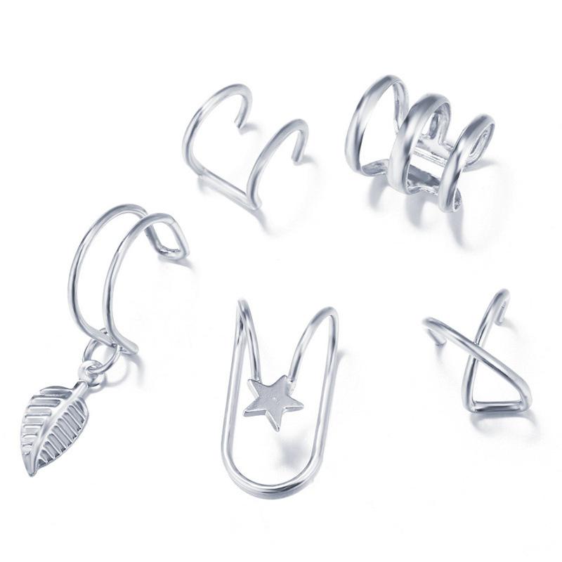 Fashion Exquisite Rhinestone Decor Ear Cuff Earring for Woman Ear Summer New Arrival Christmas Jewelry Gift