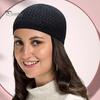 Traditioneller Hut Wellen-Jacquard Runder Dom Gestrickt Unisex Vintage Umwickelter Kopf Elastisch