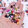 3/4/5/6/8mm ABS Imitation Pearl Beads Color Loose Round Beads For Jewelry Making DIY Handmade Necklace Bracelet Accessories