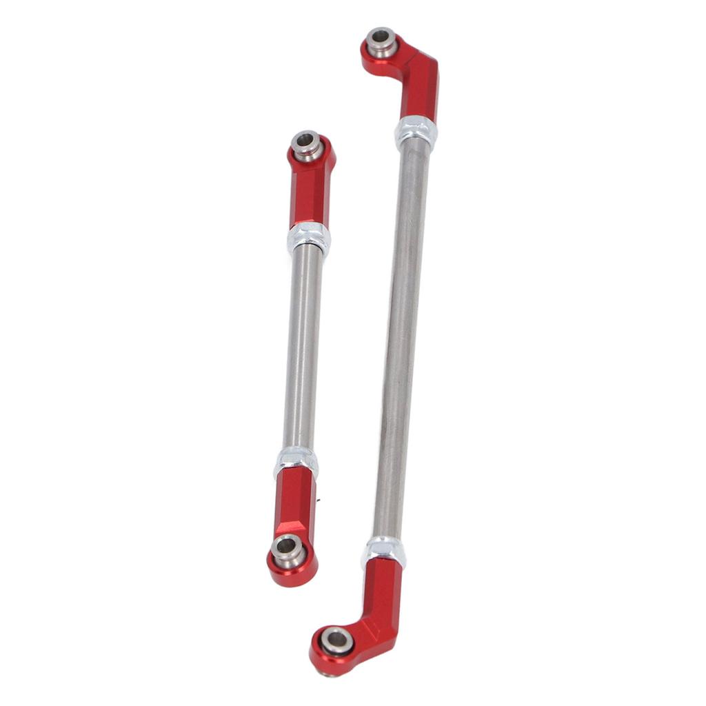 Aluminum Alloy 90mm RC Servo Linkage Steering Link Rod 7.5mm   Head Holder Tie Rod End Upgrade Kit for SCX10 III 1Celsius10 RC Crawler Car